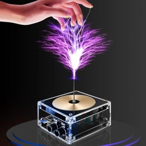 Alto-falantes tecnologia de desktop sentido bluetooth alto-falante player artificial relâmpago ciência experimento ferramenta caixa de música tesla bobina toque arco