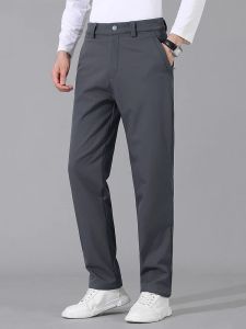 Pantaloni 2023 dei Nuovi Uomini di Inverno Casual Pantaloni All'aperto di Spessore Caldo Foderato In Pile Antivento Impermeabile Pantaloni Da Golf Dritto Più Il Formato 8XL