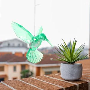 Decorazioni da giardino 6 pezzi Decorano ciondolo di colibrì di cristallo Decorazione a forma di colibrì acrilico