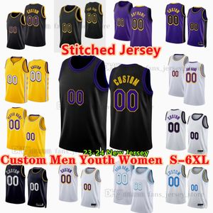 Custom S-6XL 23-24 New Season Stitched Basketball Jersey 23 James Austin Anthony Reaves Davis D'Angelo 1 Russell Rui Hachimura Austin Reaves Gabe Vincent Prince