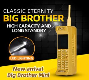 Luxury Classic Mini Retro Golden Cell Phones Loud Speaker Bright Flashligh Powerbank Fast Dial Magic Voice Changer Bluetooth Mobil8974751