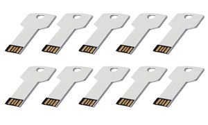 10pcslot USB Flash driver 4GB Metal Key Design Formed USB Memory Sticks For Computer Data Storage5713308