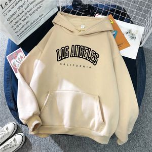 Warm Oversize Printing Women Sweatshirt 2023 Autumn Winter Style Fleece Loose High Quality Hoodies Letter Styles Hooded 240223