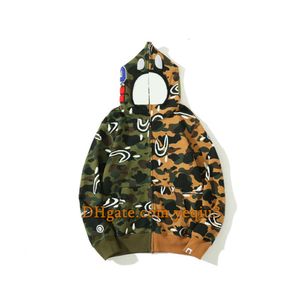 Mens hoodies Camouflage hoodie zip jacket designer hoodie sweater hoodies women sportswear sweatshirt streetwear Asian size Unisex pullover Full zipper design 44
