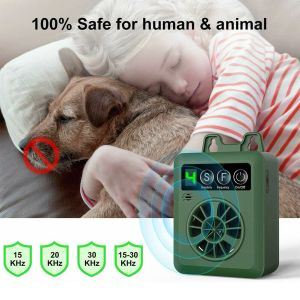 Avskräckande uppgraderade automatiska anti -skällande enhet Mini Bark Control Device Automatisk ultraljudshund Barking Control Devices för de flesta hundar