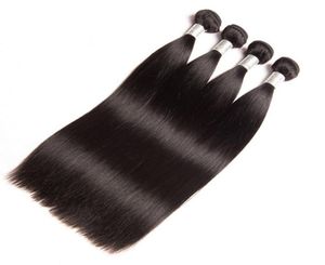 Malezja 100 Human Hair Extensions Silk proste Double Wefts One Piece Hair Wefts Prosty naturalny kolor Produkty włosów 830INC8359960