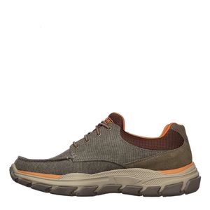 Skechers Respected Leto Mocassino da Uomo con Punta Elastica e Lacci