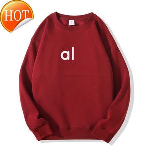 Mulheres al o hoodies moletons al mulheres yoga outfit perfeitamente oversized camisola solta manga longa colheita topo fitness treino tripulação pescoço blusa8FH3