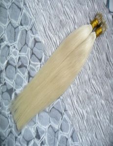 613 Bleach Blonde Прямые волосы Микробусины Нет Remy Nano Ring Links Наращивание человеческих волос 100 г необработанные бразильские девственницы hai7008827