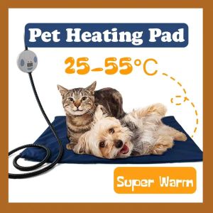 Mats Waterproof Pet Bed Electric Heating Pad Blanket Dog Cat Winter Warmer Pad Adjustable Temperature Dog Mats