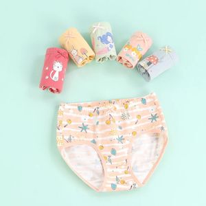 Girls Panties 3pcs Per Pack Cotton Briefs Student Kids Little Girls Underwear Teen Panties Young Puberty Girls Underpant 240228