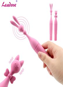 Wodoodporny wibrator Gspot Rabbit Kot Sutek wibrator orgazm wibrujący kije żeńskie pochwy łechtaczki masażer zabawki seksualne dla kobiet1738712