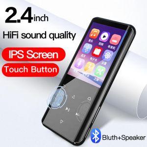 Leitor de música Ruizu D25 MP3 Rádio FM portátil MP4 Touch com Bluetooth 2,4 polegadas 16 / 32GB de armazenamento USB Leia som hifi sem perdas