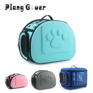 Carrier Pure Color Pet Carrier Bag Portable Outdoor Cat Foldable Dog Travel Pet Bag Puppy Carrying Shoulder Dog Bags