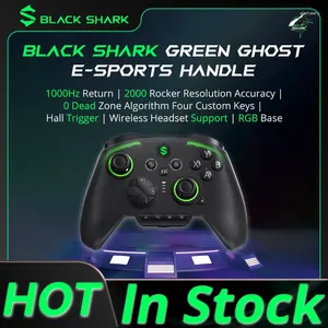 Controladores de jogo Black Shark Gamepad Controller Ghost E-Sport Handle Dual Wireless Headset Suporte RGB Base Switch Xbox