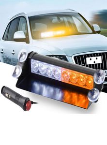 8 LED para carro Dash Strobe Flash Lights BlueRed Emergency Police Flash Lights Lâmpada de advertência LED Light7736563