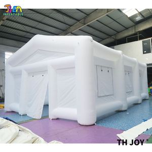 Tenda de casamento inflável gigante para atividades ao ar livre, 12x6x4mH (40x20x13,2 pés), tenda branca portátil para exterior