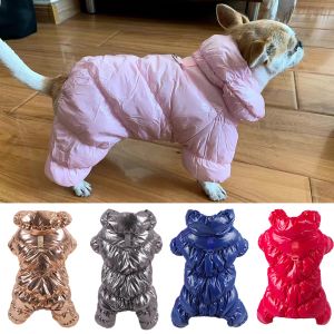 Rompers Winter Male Boy Dog Clothes with Waterproof Pet Jumpsuit Overall for Small Dogs Chihuahua Yorkies Rompers chien vetement