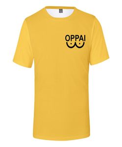 Saitama Oppai TShirt Damen Herren 3D-Druck Niedlich Anime One Punch Man Sweatshirt Mode Unisex Kurzarm Top Pullover Hip Hop5165765