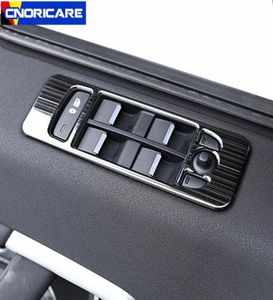 Okno okienne szklane przełączanie panelu dekoracyjnego Pokrata wykończenia stali nierdzewnej 4PC dla Discovery Sport 2015-189013225