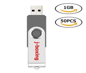 Chiavetta USB rotativa da 50X da 1 GB Chiavetta di memoria Flash in metallo ad alta velocità per PC Laptop Tablet Thumb Pen Drive Storage 10 colori 8872268