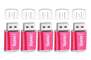 Pink 5pcSlot Rectangle USB Flash Drives flash Pen Drive High Speed ​​Memory Stick Storage 1G 2G 4G 8G 16G 32G 64G för PC Laptop Thu4346714