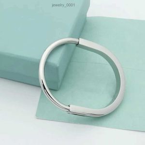 Titanium steel Bangle designer Lock Bracelet silver rose gold Bracelets for women jewelry with velvet bag