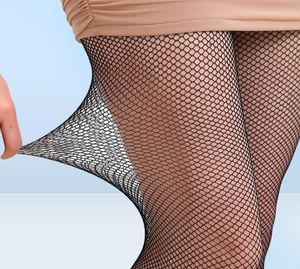 Meias meias femininas meia-calça multicolorido fishnet stockingscolored pequeno médio grande malha collants antihook meias de náilon visnet1838094