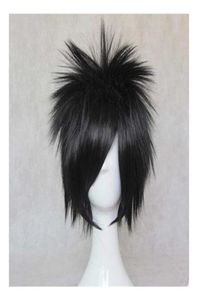 アニメコスプレウィッグwig sasuke black short synthetic hair men halloween hair1936413