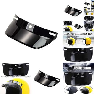 جديد جديد Universal Open Helment Bossor مع تصميم UV 3-SNAP ووجه دراجة نارية من أشعة الشمس الخمر نصف مكافحة Sunshields انه A0H0