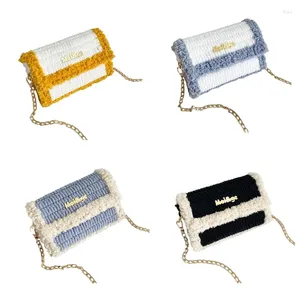 Wallets 63HC Knitting Bag Materials DIY Material Set Letter Bags Crossbody Kit