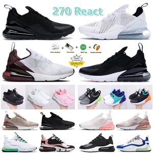270s Running Shoes 270 React Vision Night Maroon Triple Black Core White Anthracite Brown Navy University Red Light Bone 27C Kids Men Women Trainers Sports Sneakers