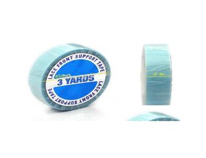 Hair Tools 3Yards Super Tape Blue Double Sided For Extensions Sticky Lace Wig Glue Drop Delivery Products Accessories Dh3Im8327626