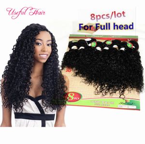 Capelli brasiliani onda profonda ricci estensioni dei capelli intrecciati umani 220g tesse chiusura capelli malesi fasci umani ricci crespi african7896762