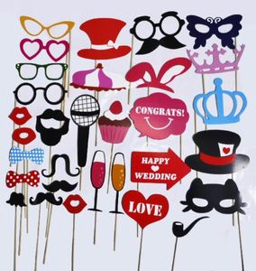 Wedding Decorations 31pcslot Funny Po Booth Props Red Funny Lips 2019 New Arrival Wedding Birthday Christmas Party Party Po6406248