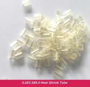 500Pcs Heat Shrinkable Tube With Silicone 50x35x60mm BlackClear Heat Shrink Tube Micro Rings Link For I tip Hair Extension5128232
