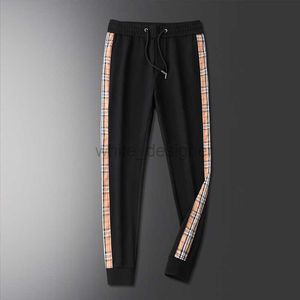 Designer masculino calças casuais sweatpants coreano juventude leggings checker pant homem moda esportes calças casuais