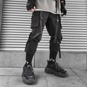 HARAJUKU Fashion Techwear Mens Cargo Pants Hip Hop Punk Male Clothing Streetwear Joggers High Street Holiday Casual Trousers 240228