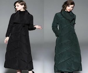 Cappotti invernali firmati da donna Piumino lungo di lusso in piumino d'anatra bianco Abiti da donna di alta qualità Due colori in magazzino3908161