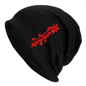 Berets Karate Kyokushin Bonnet Hats Style Emblem Red Color Beanie Skullies Beanies Autumn Fashion Unisex Kpop Warm Caps