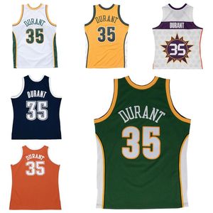 Maglie da basket cucite Kevin Durant # 35 2007-08 maglia Hardwoods classica maglia retrò Uomo Donna Gioventù S-6XL