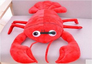 Dorimytrader 65 cm Big Animal Crayfish Plush Toy 26039039 Giant Cartoon Stuffed Crayfishes Doll Pillow Baby Present Gift DY619446802