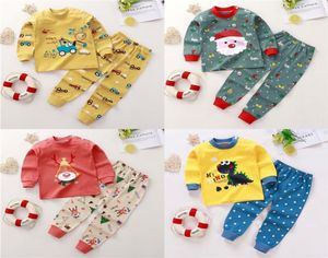 Kleidungssets Baby-Pyjama-Set Langarm-T-Shirt Hosenanzug Kleinkind Kleinkind Junge Mädchen Weihnachtskleidung Home Outfits SetKleidung8476075