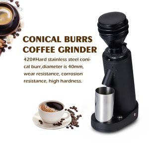 ツールItop Electric Coffee Grinder Titanium Burr Metal Bean Bean Hopper Exquisite Small Espresso Coffee Grinder Machin Espresso110220V