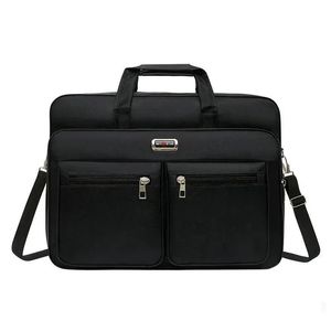 Simple Tote Men Business Briefcase Handbag For 156 inch Laptop Bags Large Capacity Shoulder Travel Notebook Messenger Bag 240223