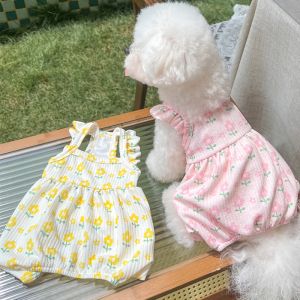 Rompers Dog Pajamas Jumpsuit Small Dog Clothers Ovalls