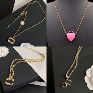 chanelllies cclies channel chanelliness Fashion Designer Necklace Pendant High-end Copper Brand Letter Link Chain Necklaces Gold Sier Wed