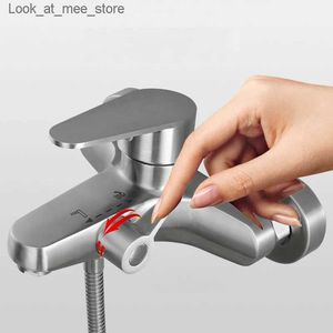 Bathroom Sink Faucets Bathroom shower faucet stainless steel mixer faucet hot and cold bathroom mixer mixing valve bathroom faucet shower faucet Q240301