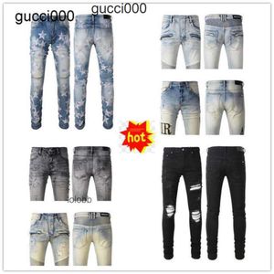 Jeans gelişleri lüks am jean pantolon ami amirly erkek amirler tasarımcısı denim amiiri delikleri pantolonlar imiri Coolguy biker 2024 adam giyim yeni onnh 109g