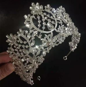 Nuovi cristalli di lusso Corone da sposa Diademi di giada Gioielli da sposa festa di compleanno principessa Corona capelli Decori gioielli spose gioielli3488403